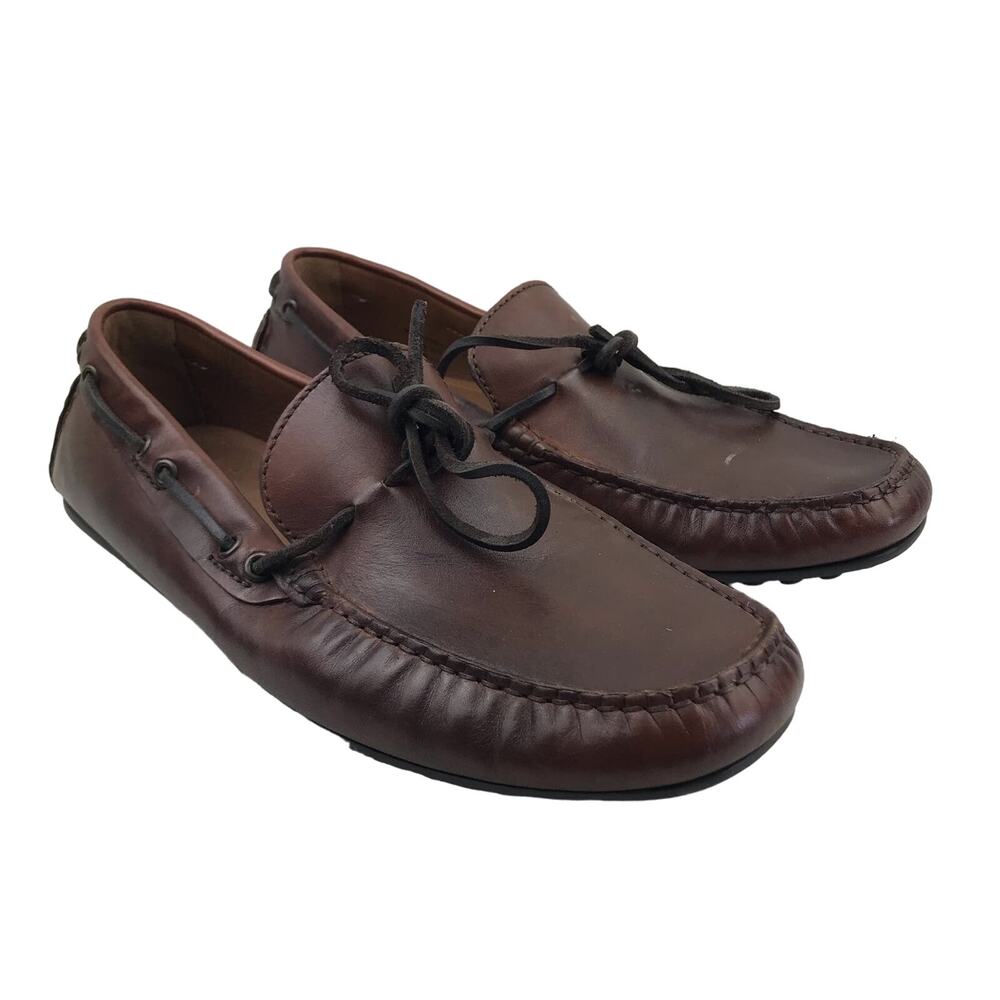 Moral Code IRA Men's Brown Leather Driving Loafer Moccasin Size 10.5 M
